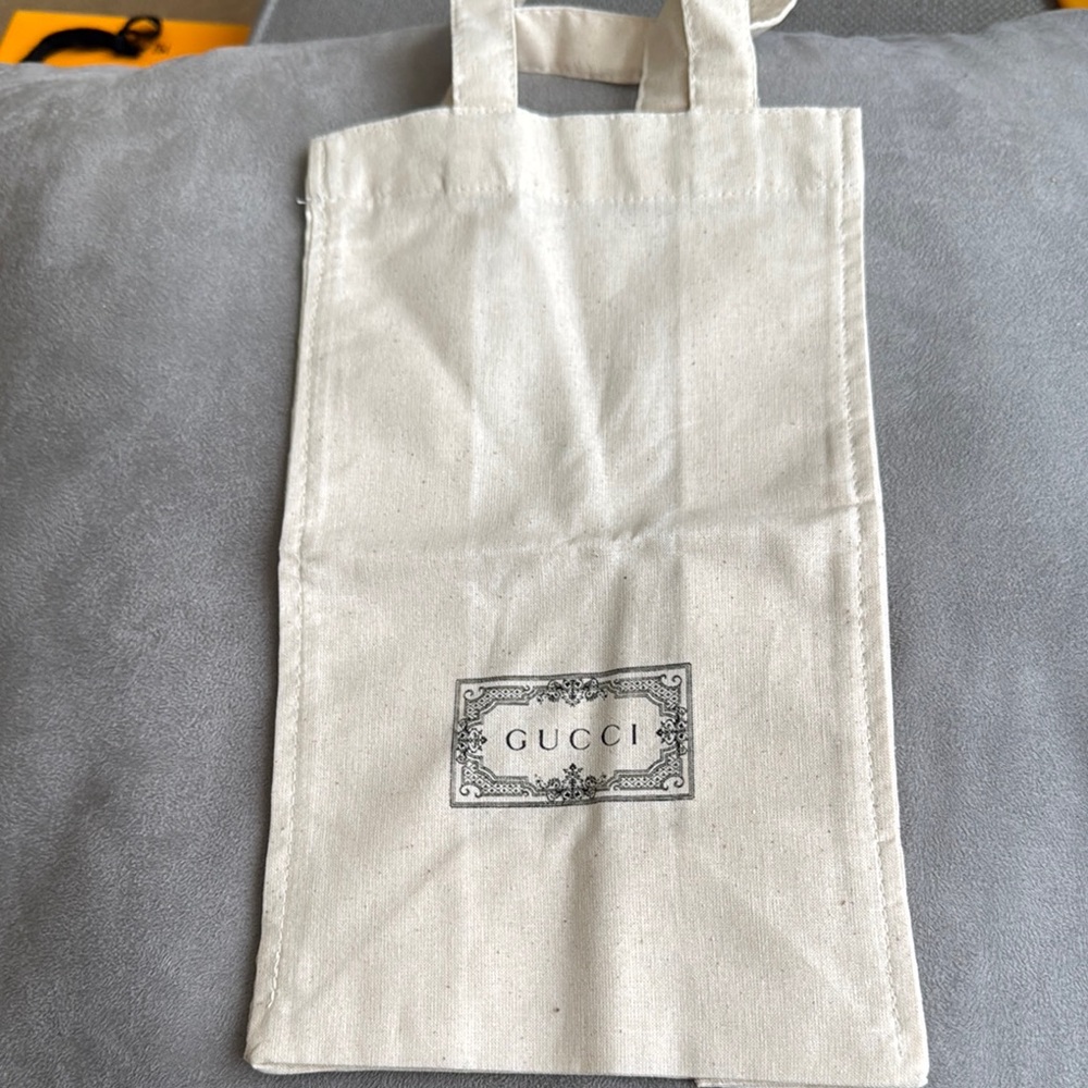Gucci Cream Canvas Bag with Logo